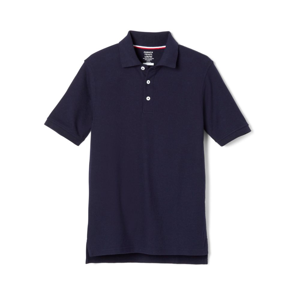 Boys' Classic Piqué School Uniform Polo – Navy