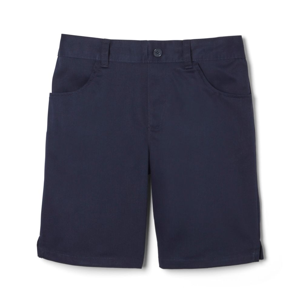 Girls' Classic School Uniform Elastic Pull On Shorts – Navy