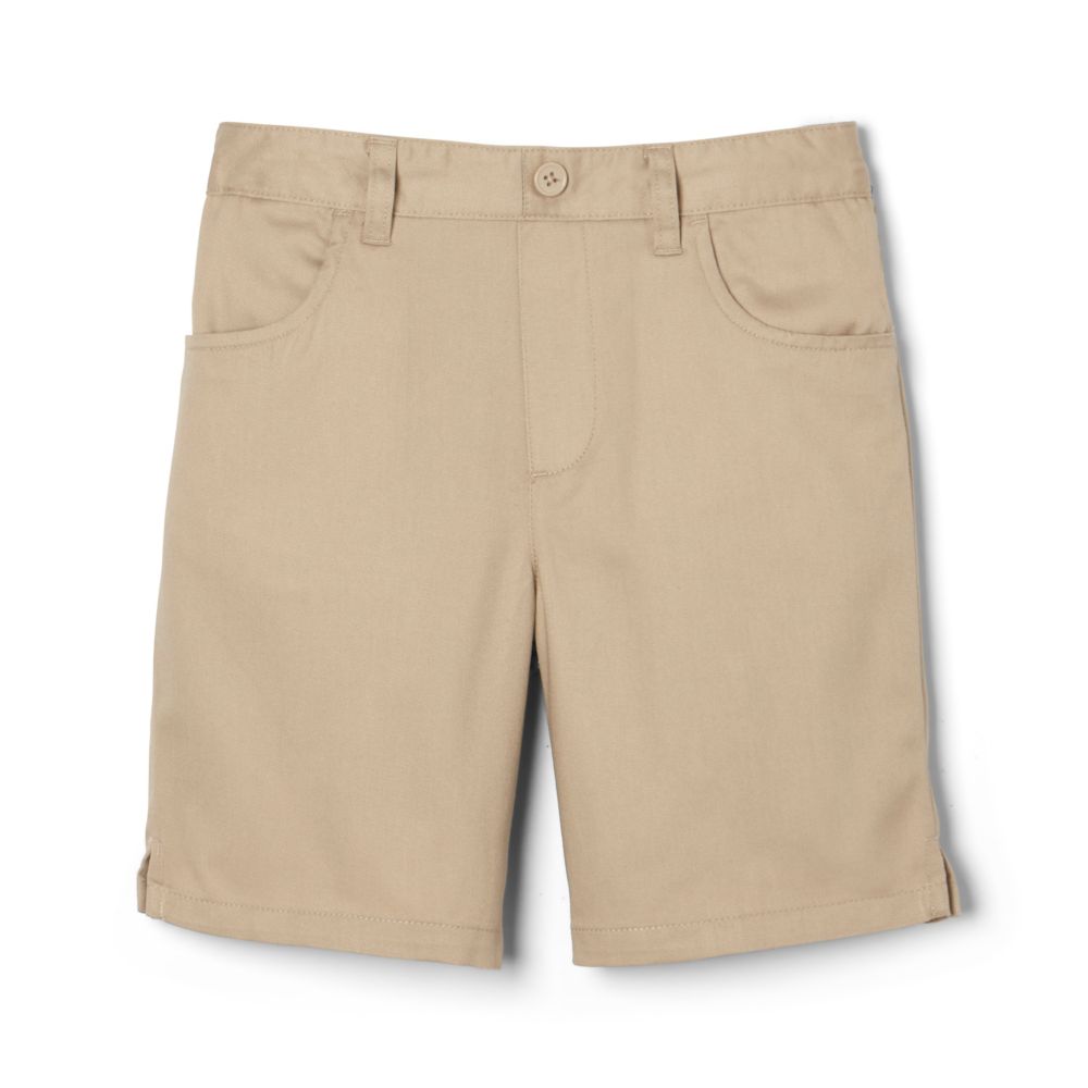 Girls' Classic School Uniform Elastic Pull On Shorts – Khaki